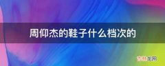 周仰杰的鞋子什么档次的?