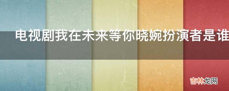 电视剧我在未来等你晓婉扮演者是谁?