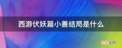 西游伏妖篇小善结局是什么?