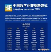 中国数字化是怎么转型成新范式TOP 50的?