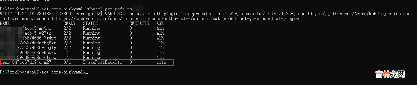 AKS Azure Kubernetes部署及查看应用资源