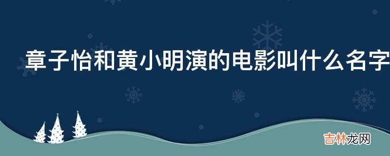 章子怡和黄小明演的电影叫什么名字?