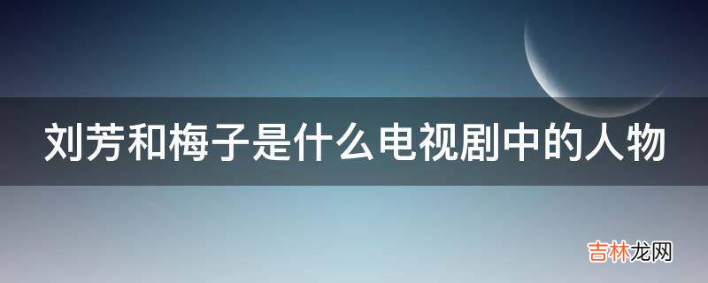 刘芳和梅子是什么电视剧中的人物?