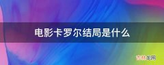 电影卡罗尔结局是什么?