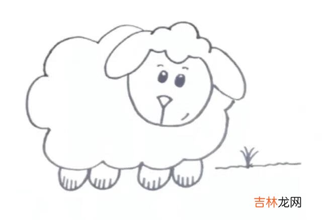 简笔画最简单的羊是怎么画的(羊全身怎么画简单漂亮)