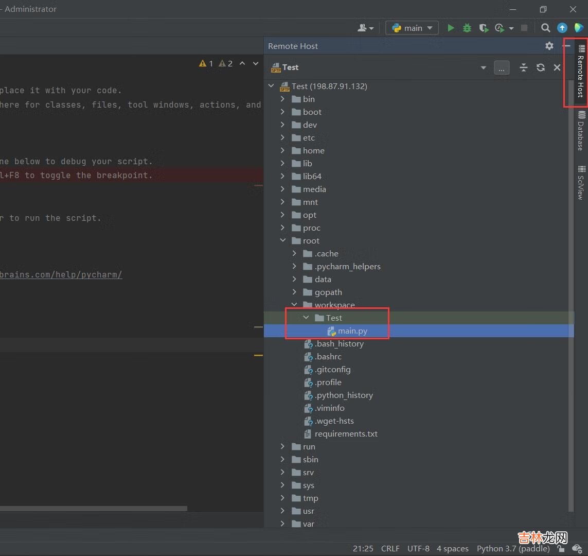 PyCharm配置远程Docker环境