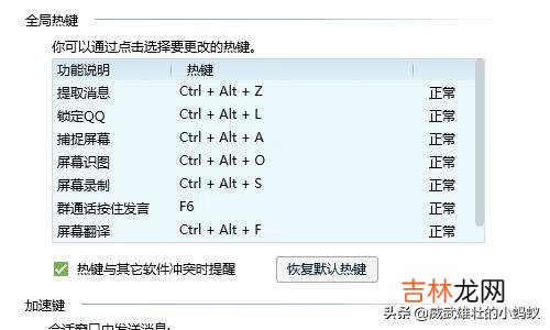 QQ截图的快捷键怎么设置（qq截图快捷方式设置)