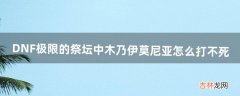 DNF极限的祭坛中木乃伊莫尼亚怎么打不死