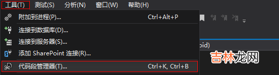 vs 自定义代码块