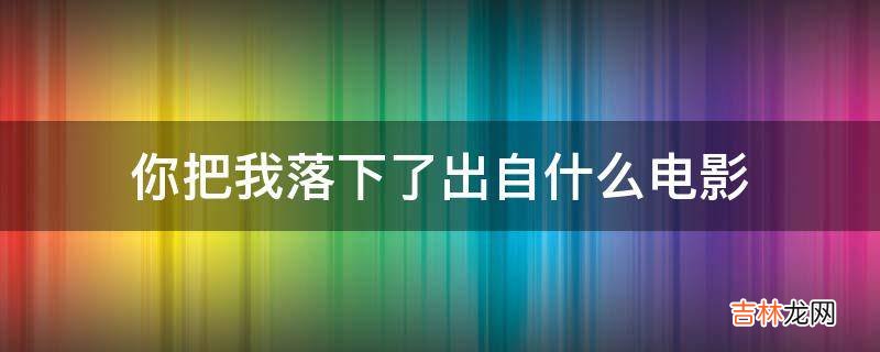 你把我落下了出自什么电影?