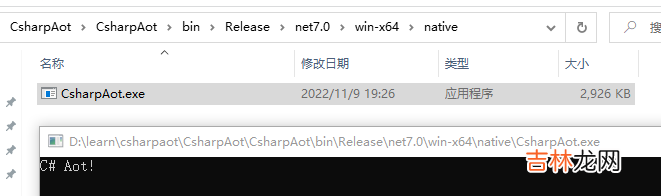 .NET 7 AOT 的使用以及 .NET 与 Go 互相调用