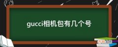 gucci相机包有几个号?