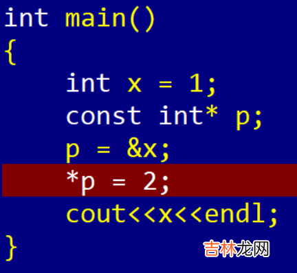 C++ 中指针常量、指向常量的指针、引用类型的常量