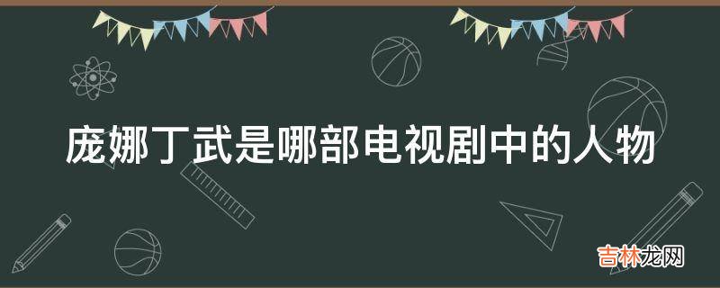 庞娜丁武是哪部电视剧中的人物?