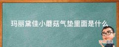 玛丽黛佳小蘑菇气垫里面是什么?