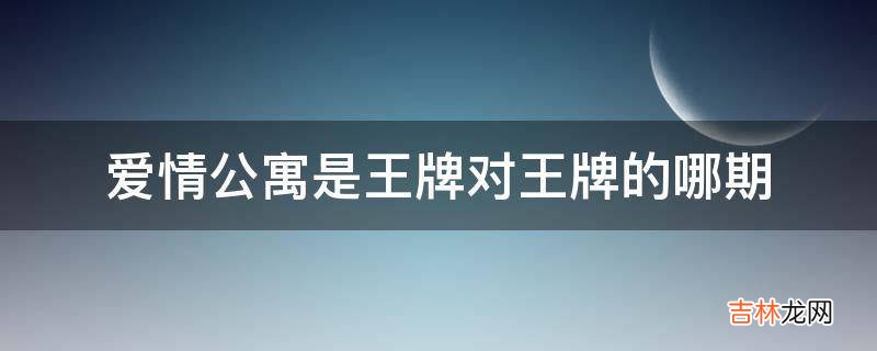 爱情公寓是王牌对王牌的哪期?