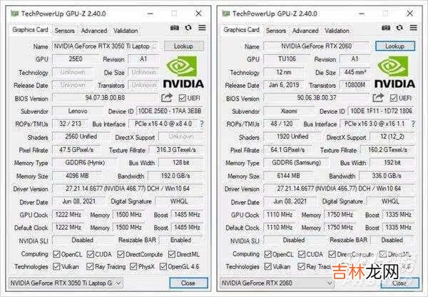 rtx3050ti和rtx2060哪个好_rtx3050ti和RTX2060对比