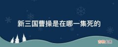 新三国曹操是在哪一集死的?