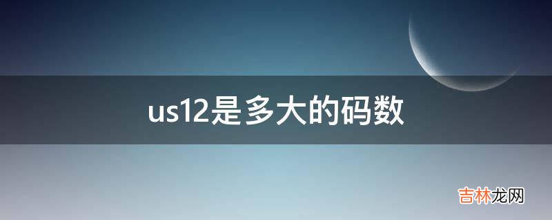 us12是多大的码数?