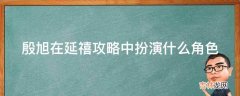 殷旭在延禧攻略中扮演什么角色?