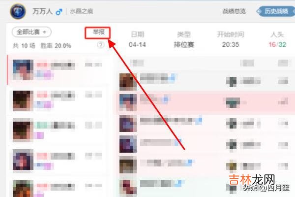 怎么在tgp上举报lol玩家（lol游戏中自动弹出举报界面)