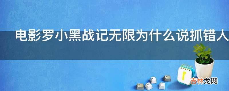 电影罗小黑战记无限为什么说抓错人了?