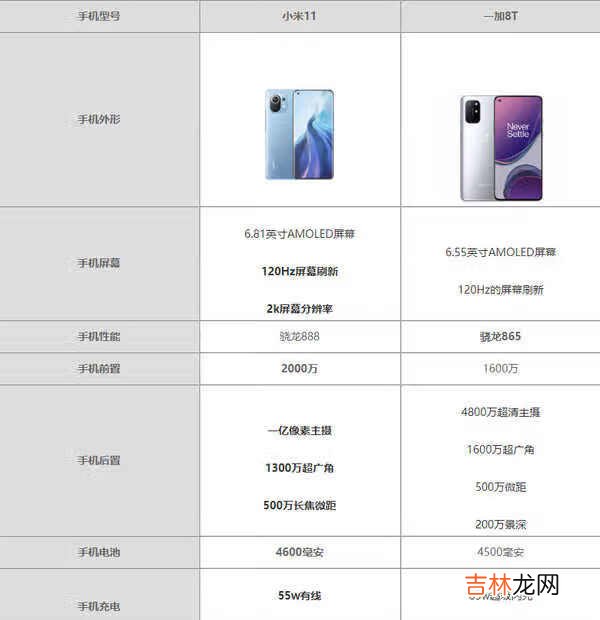 一加8T和小米11哪个更好_一加8T和小米11哪个更值得购买