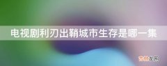 电视剧利刃出鞘城市生存是哪一集?