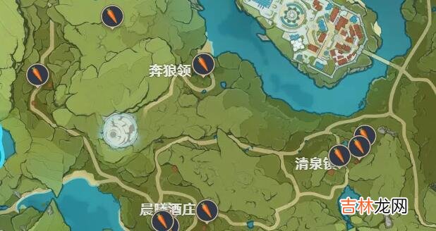 原神2.6百货奇货第二天材料分布图