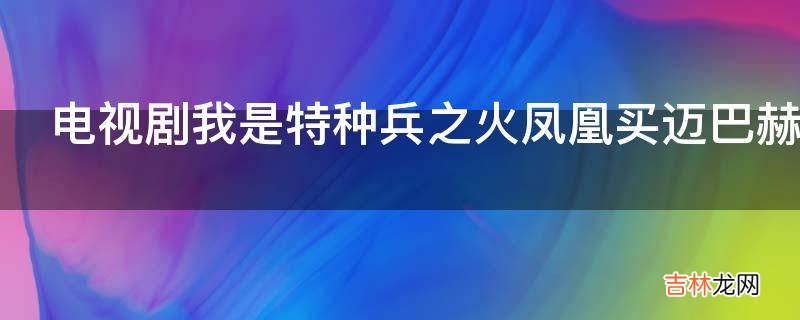 电视剧我是特种兵之火凤凰买迈巴赫是哪集?