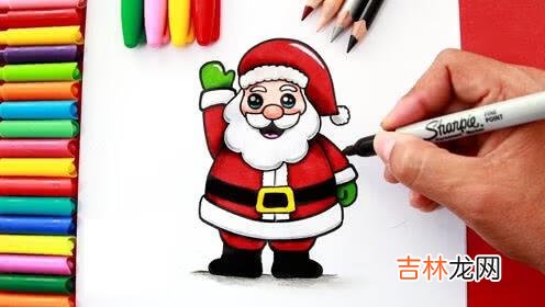 怎样简单的绘画圣诞老人涂上色(雪人圣诞主题绘画)