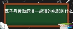 甄子丹黄渤舒淇一起演的电影叫什么名字?