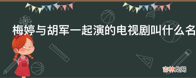 梅婷与胡军一起演的电视剧叫什么名字?