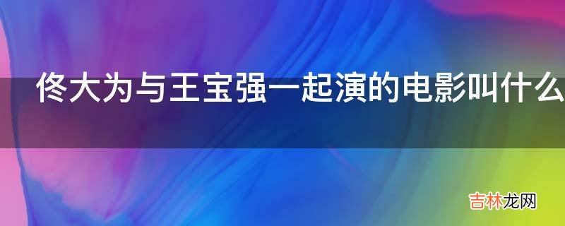 佟大为与王宝强一起演的电影叫什么名字?