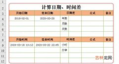 Excel表格中如何计算日期、时间差 日期差计算