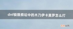 dnf极限祭坛中的木乃伊卡莫罗怎么打（dnf极限祭坛木乃伊暗帝怎么打)