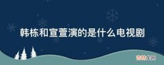 韩栋和宣萱演的是什么电视剧?