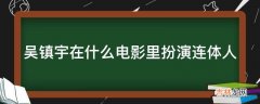 吴镇宇在什么电影里扮演连体人?