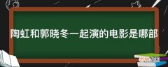 陶虹和郭晓冬一起演的电影是哪部?