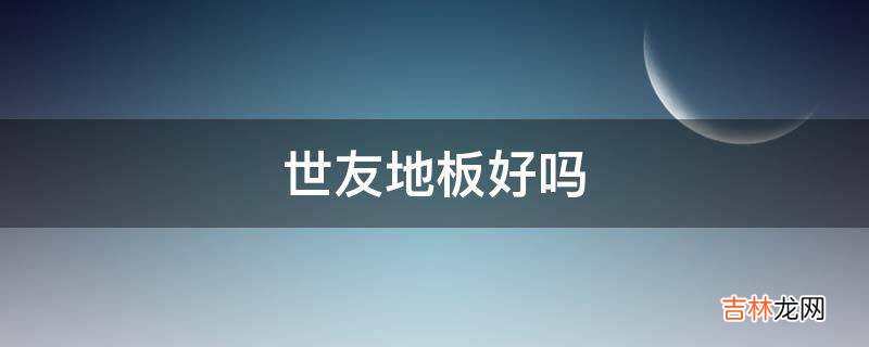 世友地板好吗?