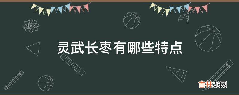 灵武长枣有哪些特点?