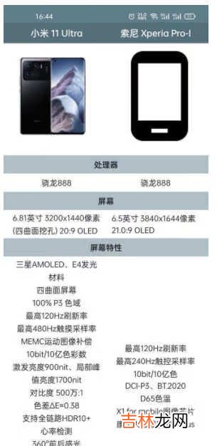 索尼Xperia Pro-I对比小米11Ultra哪款更值得入手?