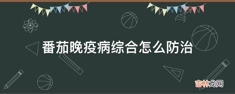 番茄晚疫病综合怎么防治?