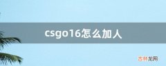 csgo1.6怎么加人（csgo在游戏怎么加人)