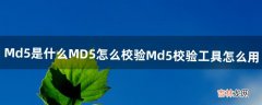 Md5是什么MD5怎么校验Md5校验工具怎么用