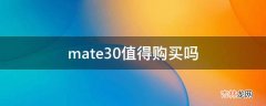 mate30值得购买吗?