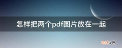 怎样把两个pdf图片放在一起?