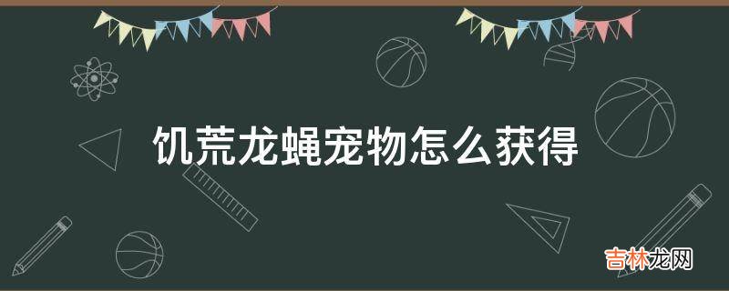 饥荒龙蝇宠物怎么获得?