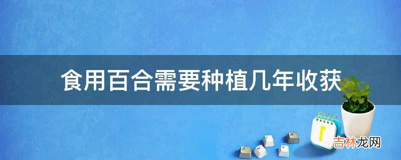 食用百合需要种植几年收获?