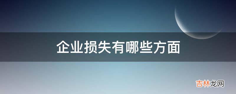 企业损失有哪些方面?